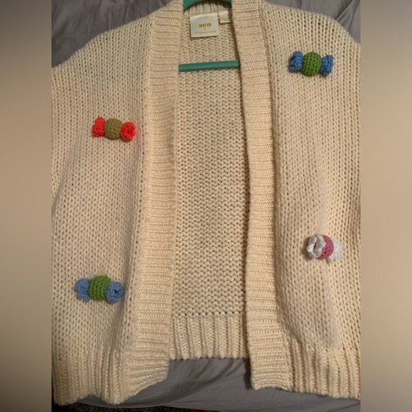 ANTHRO Maeve 3D cardigan CANDY - Picture 7 of 7